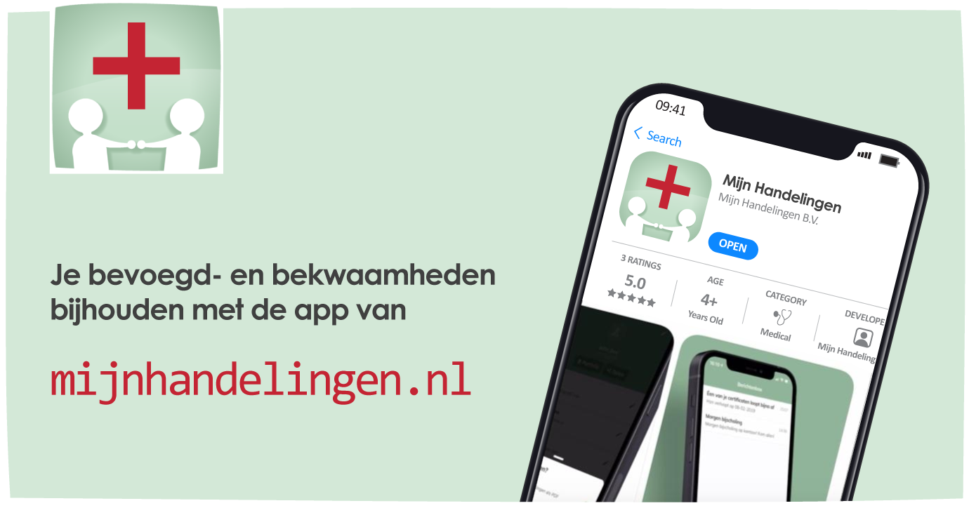 Eenvoudig je bevoegd- en bekwaamheden bijhouden met de app 'Mijn handelingen'